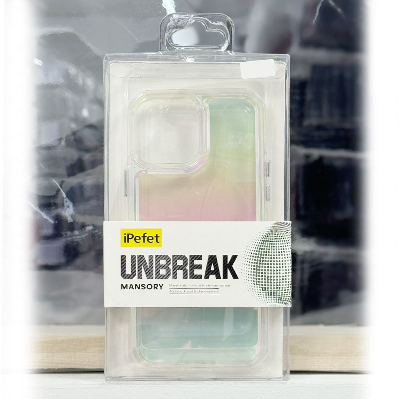 Husa iPefet Aurora, iPhone 13 Pro, AntiDrop, Acryl, Color Shift, Gradient