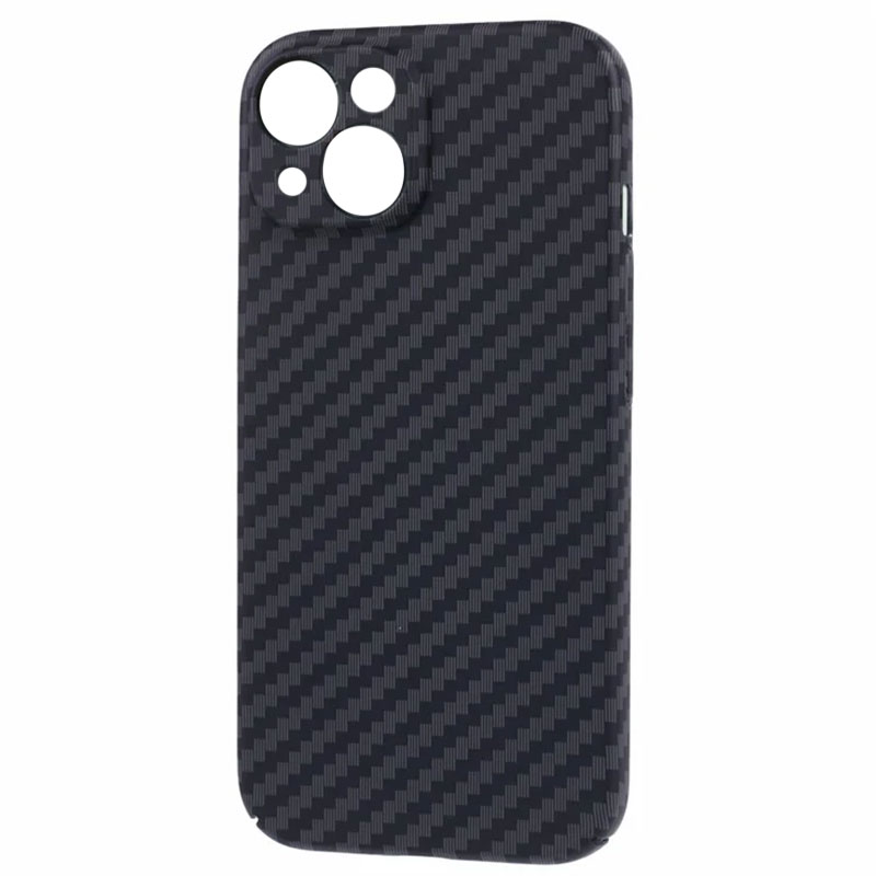Husa iPefet Carbon, iPhone 12 Pro, Kevlar Pattern, Black