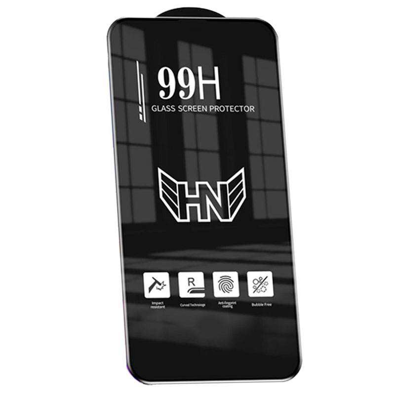99H » Clear » Folie iPhone 15 » 3D Full Glass, frame BLACK