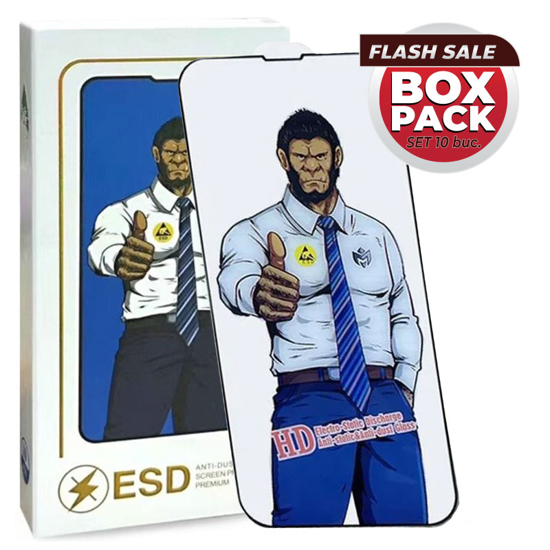 ESD » Clear » Folie Honor X6 / X8 4G » Full Glass, AntiStatic, BLACK