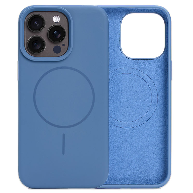 Husa MagThin » iPhone 15, Smooth Soft, MagSafe, Dark BLUE