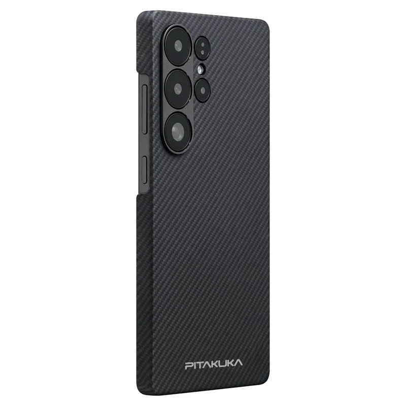 Husa Aramid PTK » Samsung S25 (S931), Kevlar Fiber, cu MagSafe, Woven BLACK