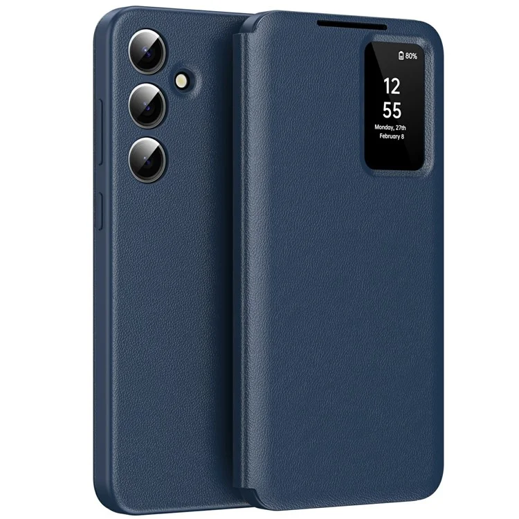 Husa Flip Smart » Samsung S25 Plus (S936), Magnetic View, Wallet, Navy BLUE