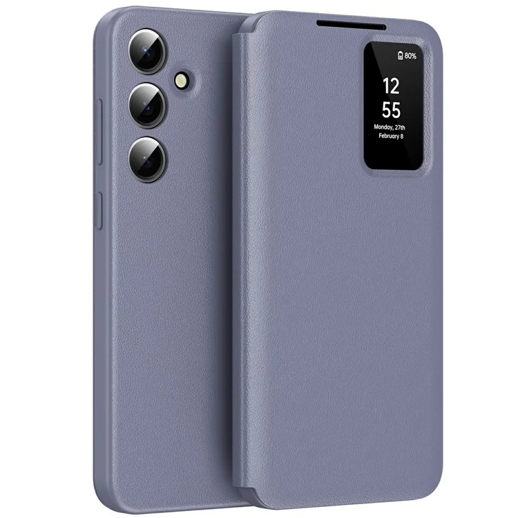 Husa Flip Smart » Samsung S25 Plus (S936), Magnetic View, Wallet, Lila GRAY