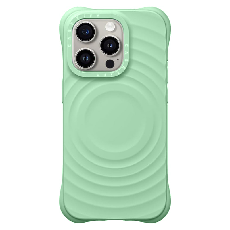 Husa Ripple » iPhone 16 Pro, Soft Skin, MagSafe, Light GREEN
