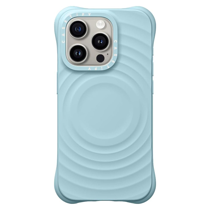 Husa Ripple » iPhone 16 Pro Max, Soft Skin, MagSafe, Light BLUE