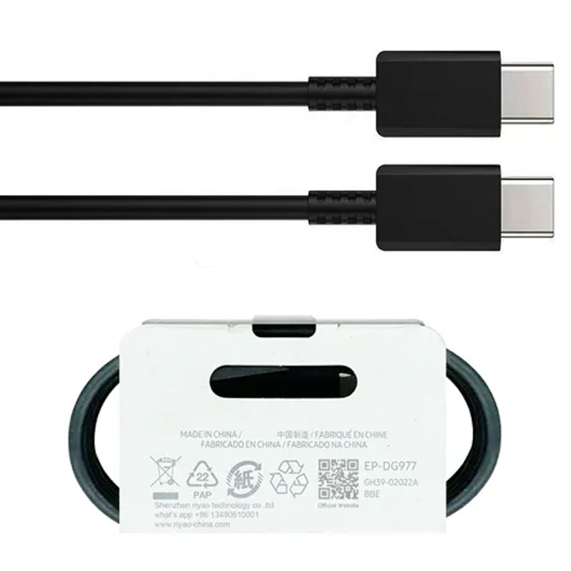 OEM (DG977B) – Cablu Date si Incarcare, USB-C, 25W, 3A, 1m, Black [bulk]