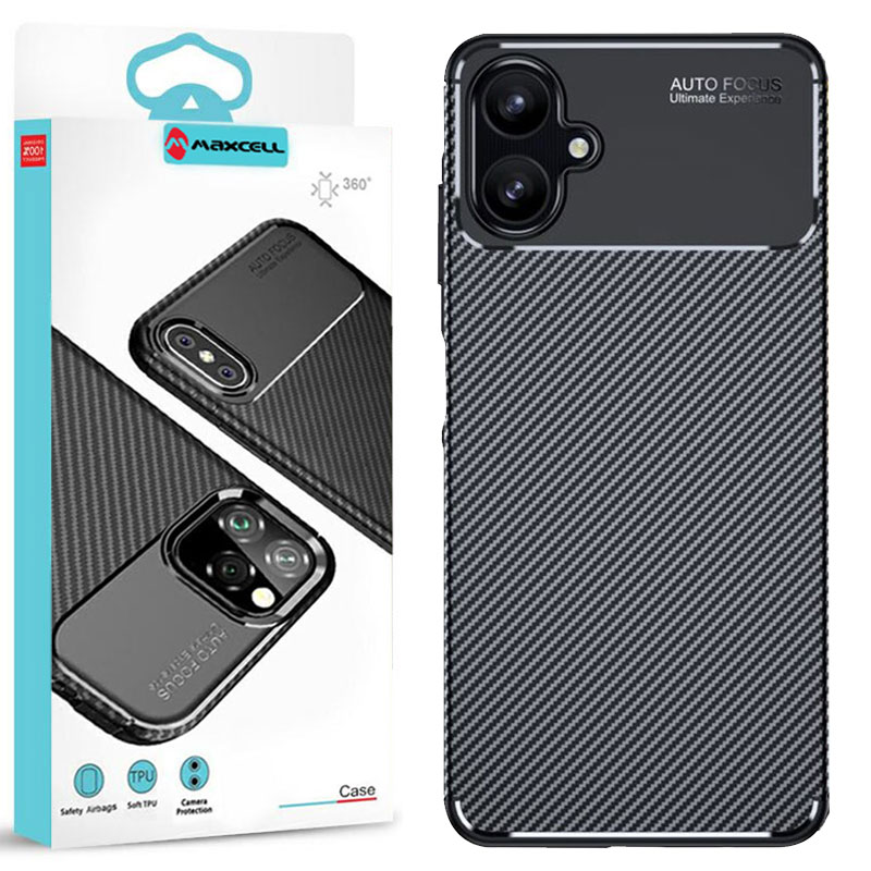 Husa AutoFocus » Samsung A06 (A065), Carbon Texture, TPU, Black