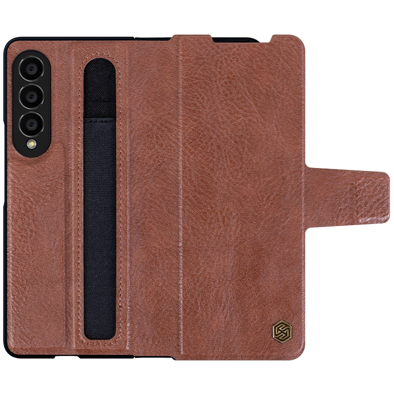 Husa Nillkin » Samsung Z Fold 4, Aoge, PC Leather, BROWN