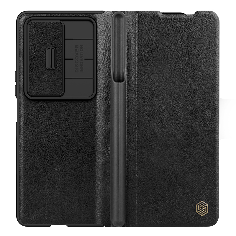 Husa Nillkin » Samsung Z Fold 4, Qin Leather, PC Leather, Black