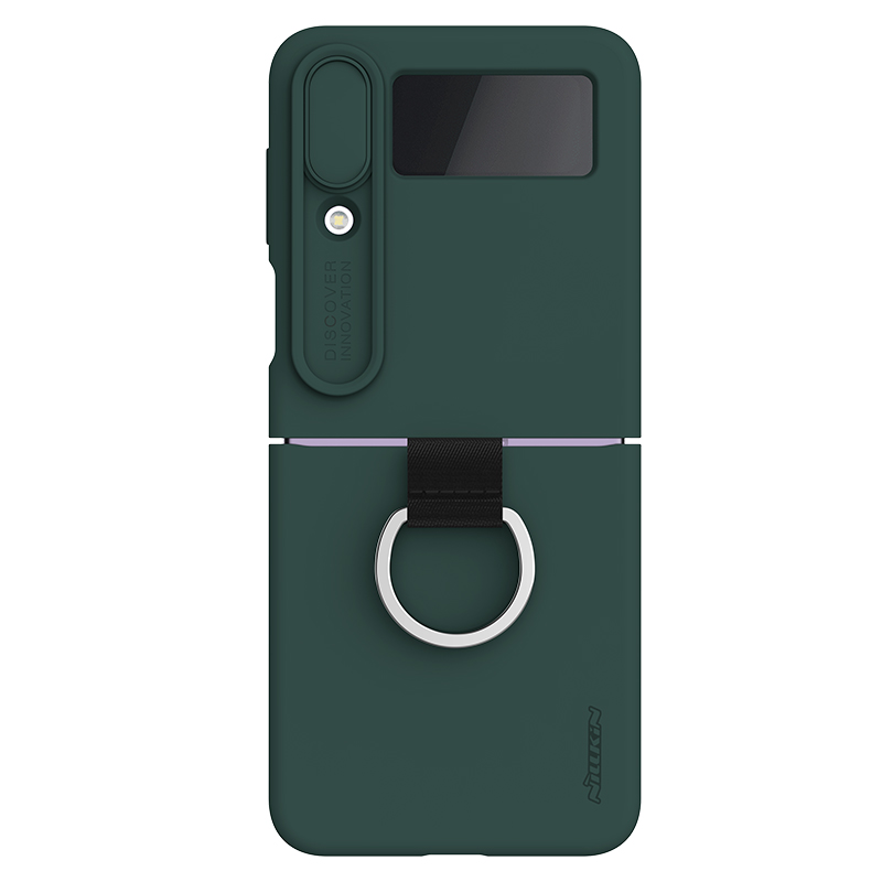 Husa Nillkin » Samsung Z Flip 4, CamShield Silky, TPU, Forest Green