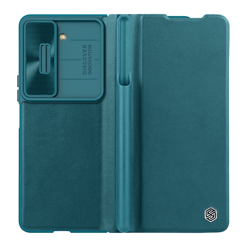 Husa Nillkin » Samsung Z Fold5, Qin Leather, PC Leather | Green