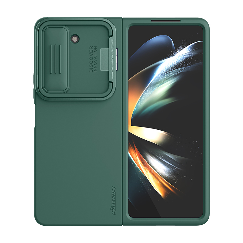 Husa Nillkin » Samsung Z Fold5, CamShield Silky, TPU, Deep Green