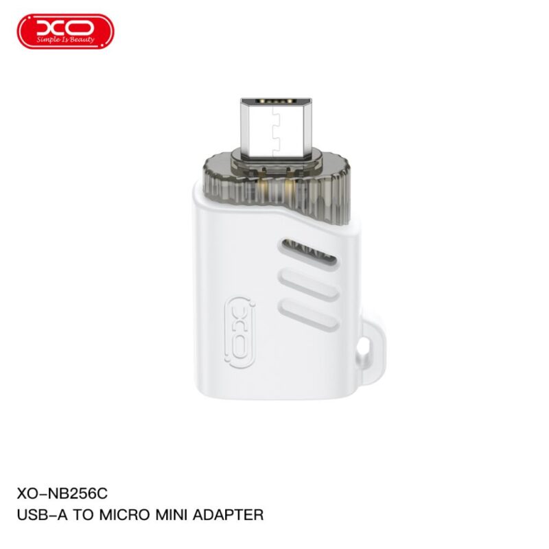 XO (NB256C) – Adaptor OTG Transfer, USB-A la MicroUSB, 480Mps, White