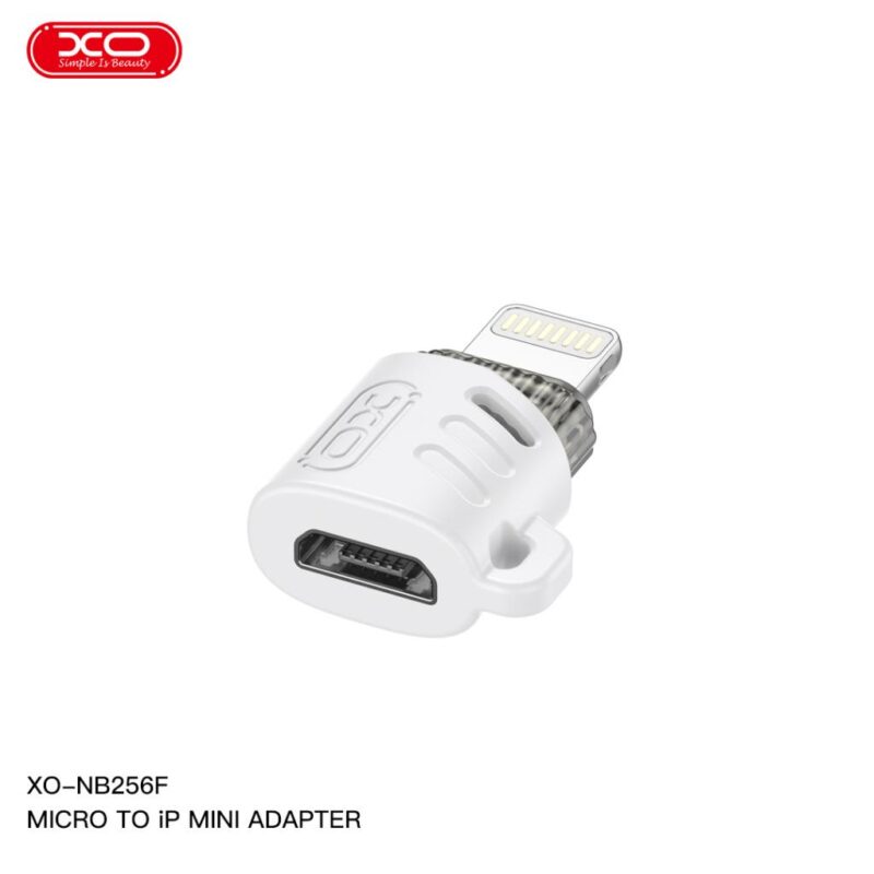 XO (NB256F) – Adaptor OTG Transfer, MicroUSB la Lightning, White
