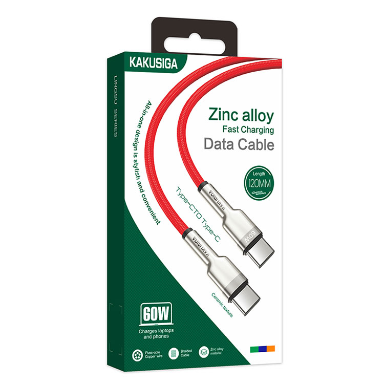 Kaku (KSC-685) – Cablu Date si Incarcare, USB-C, PD60W, QC3.0, 1.2m, Red