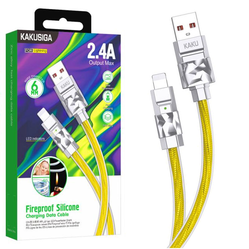 Kaku (KSC-956) – Cablu Date si Incarcare, USB-A la Lightning, 2.4A, 1m, GOLD