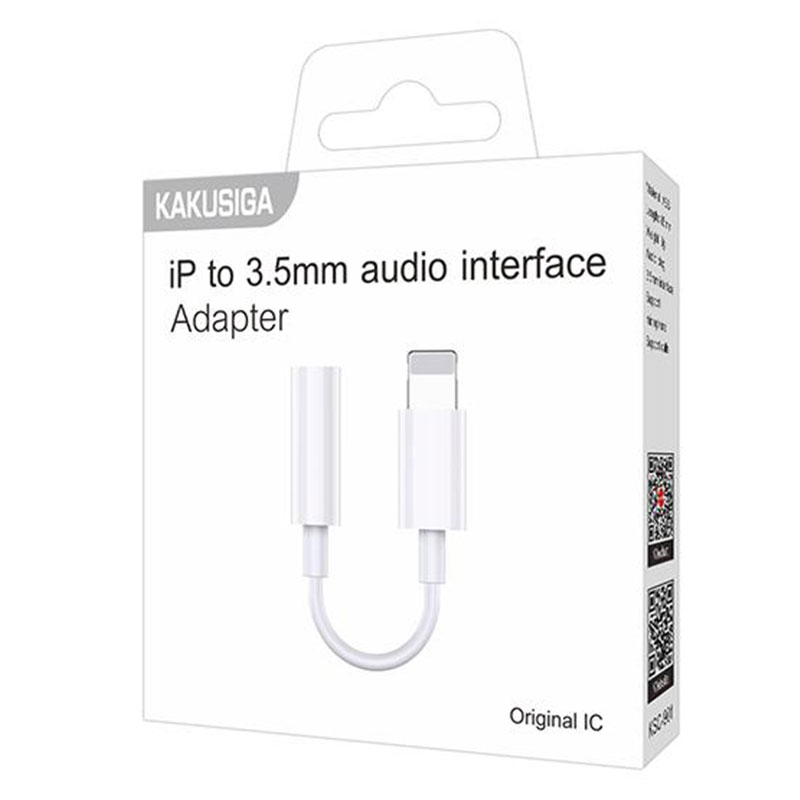 Kaku (KSC-901) – Cablu Audio, Lightning la Jack 3.5mm (F) – Original IC, 85cm, White