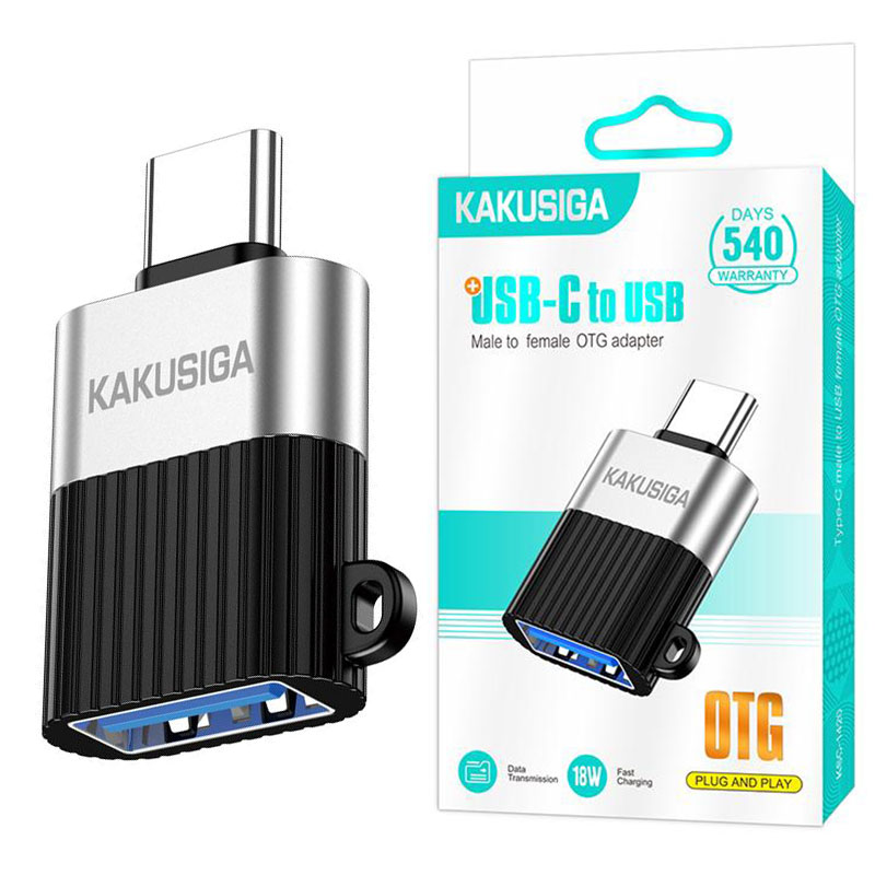 Kaku (KSC-1420) » Adaptor OTG Transfer/Incarcare, USB-C la USB-A, Fast, GRAY