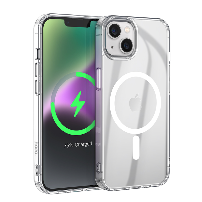 Husa Hoco » iPhone 14, ShockProof cu MagSafe, Clear