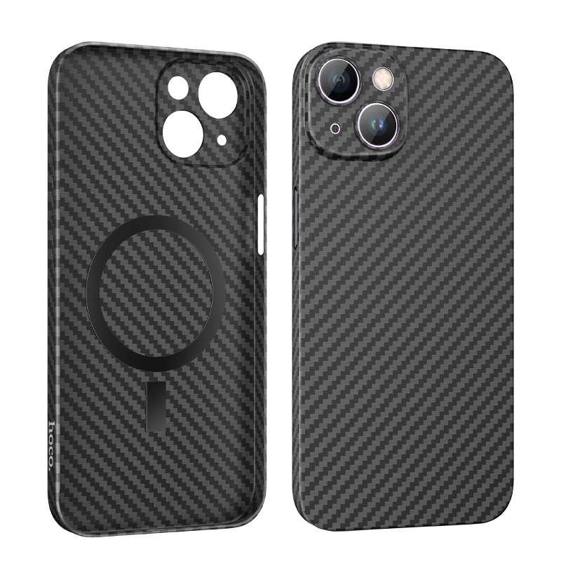 Husa Hoco » iPhone 14 Plus – MagSafe, Carbon, Thin, Black