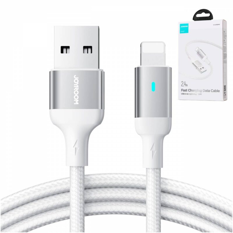 Joyroom (S-A10) » Cablu Date si Incarcare, USB-A la Lightning, 3A, Fast, 1.2m, WHITE