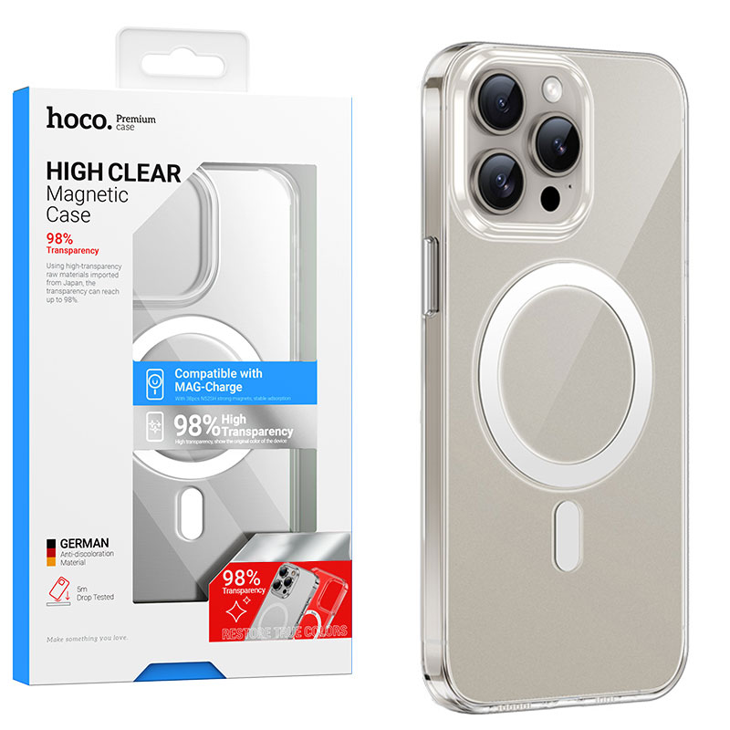 Husa Hoco (AS4) » iPhone 15 Pro – MagSafe, Antidrop, UltraClear