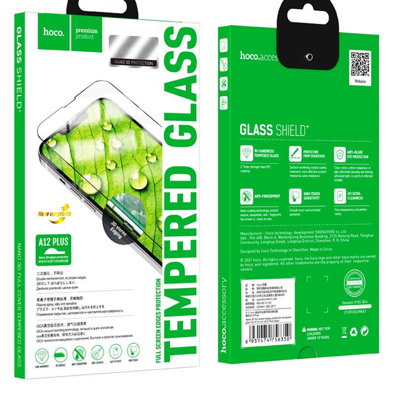 Hoco (A12+) » Folie Clear » iPhone 15 Pro Max – DustProof, HD Glass