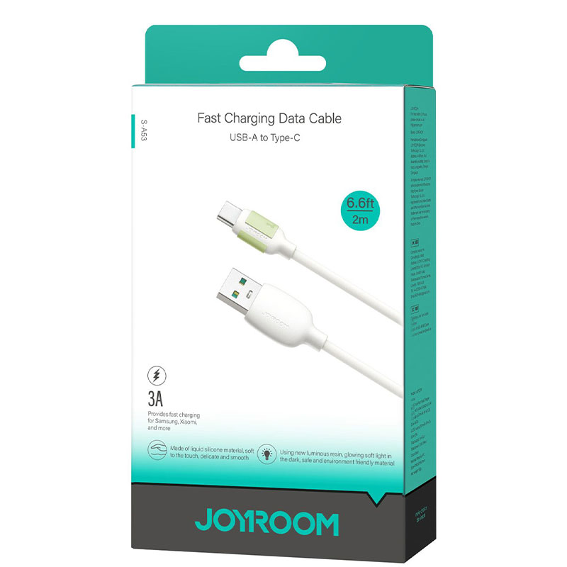 Joyroom (S-A53) » Cablu Date si Incarcare, USB la USB-C, 3A, Fast, 2m, BEIGE