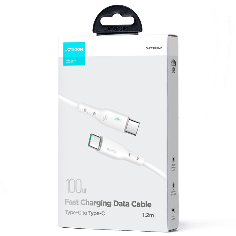 Joyroom (S-CC100A13) – Cablu Date si Incarcare, USB-C, PD100W, QC3.0, 1.2m, White