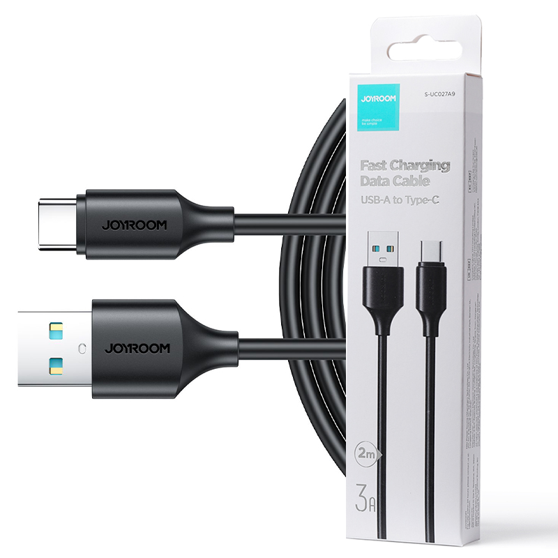Joyroom (S-A9) » Cablu Date si Incarcare, USB-A la USB-C, 2m, BLACK