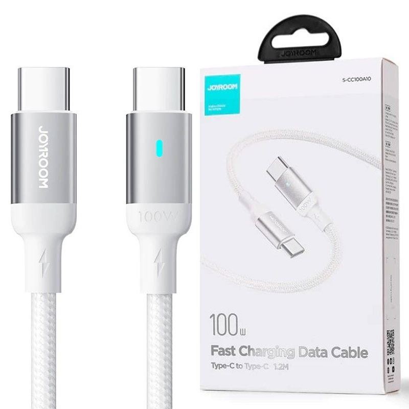 Joyroom (S-A10) » Cablu Date si Incarcare, USB-C, PD100W, QC3.0, Fast, 1.2m, WHITE