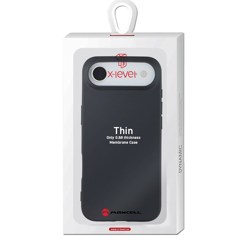 Husa X-Level » iPhone 17 Air, Thin Series, SoftTouch, BLACK