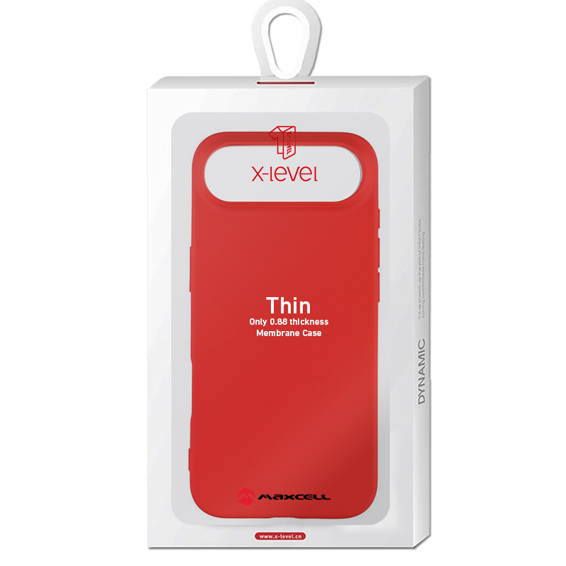 Husa X-Level » iPhone 17 Air, Thin Series, SoftTouch, RED