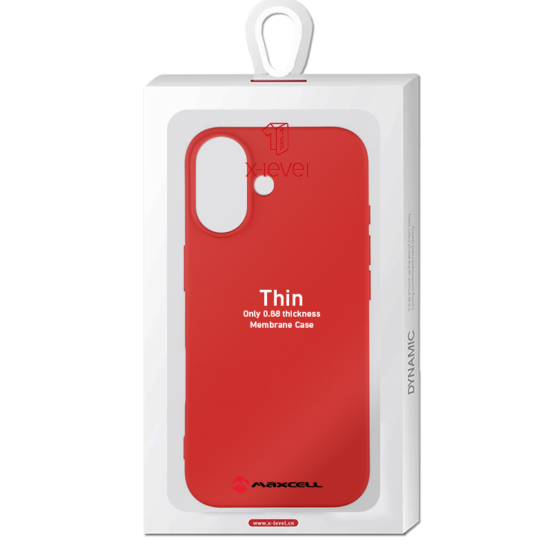 Husa X-Level » iPhone 17, Thin Series, SoftTouch, RED