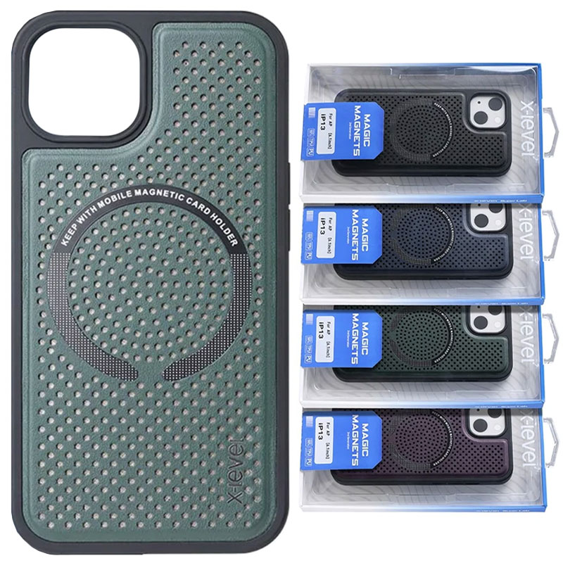 Husa X-Level Magic – iPhone 13 – MagSafe, SoftTouch, Dark Green