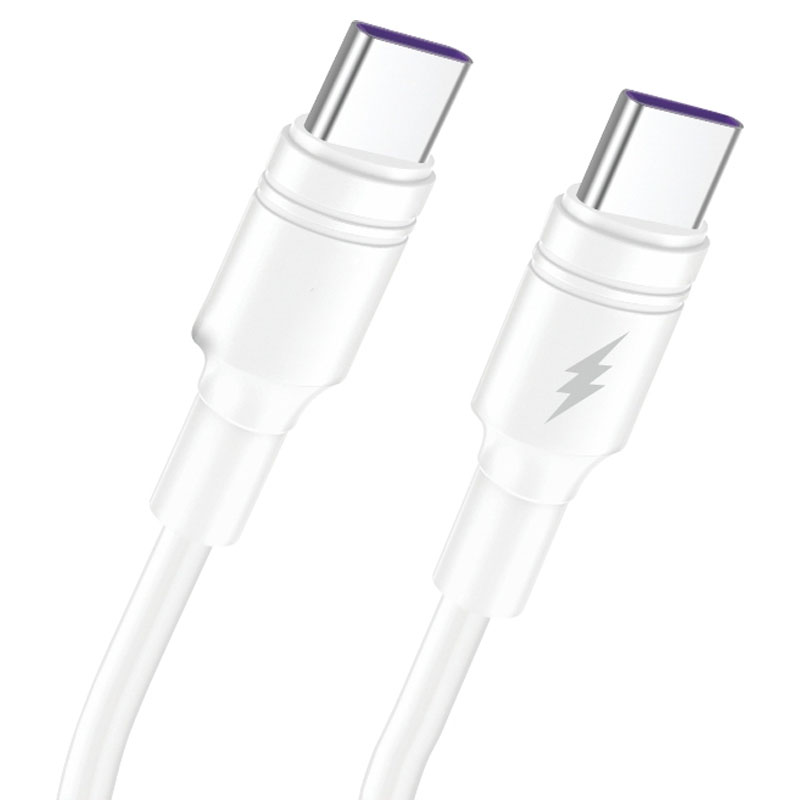 Maxcell (SJX-212) – Cablu Date si Incarcare, USB-C, 5A, 1m, White