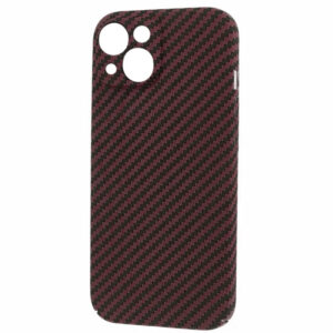 Husa iPefet Carbon, iPhone 12, Kevlar Pattern, Red