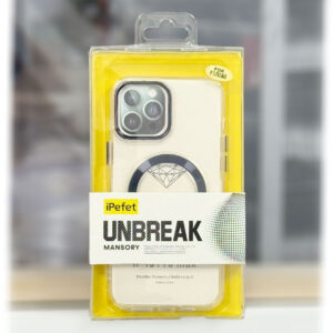 Husa iPefet Clear, iPhone 13, AntiDrop cu MagSafe, Acryl, Purple