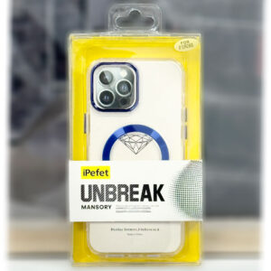 Husa iPefet Clear, iPhone 13 Pro Max, AntiDrop cu MagSafe, Acryl | Blue