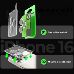 MX » Folie Camere » iPhone 16 Plus / 16 - AutoAlign, Lens KIT, Silver