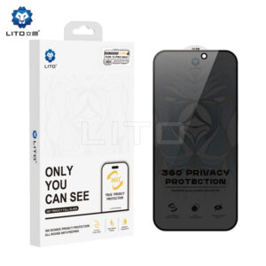 Lito » Folie D+ Ultra Privacy » iPhone 15 Plus, Black frame