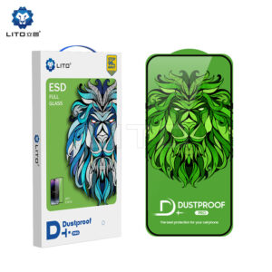 Lito » Folie D+ Pro DustProof » iPhone 15 Pro Max, Black frame