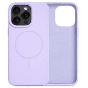 Husa MagThin » iPhone 15, Smooth Soft, MagSafe, Light PURPLE