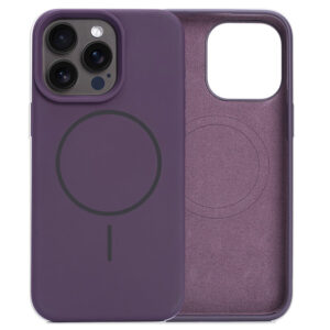 Husa MagThin » iPhone 15, Smooth Soft, MagSafe, Deep PURPLE