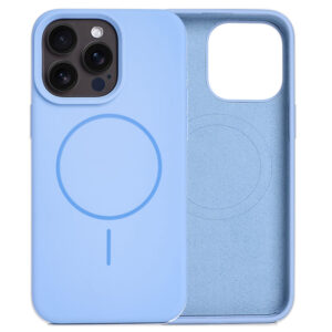 Husa MagThin » iPhone 15 Pro, Smooth Soft, MagSafe, Sky BLUE