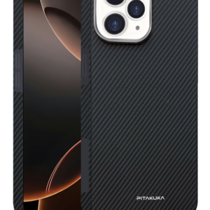 Husa Aramid PTK » iPhone 16 Pro, Kevlar Fiber, cu MagSafe, Woven BLACK