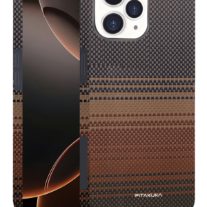 Husa Aramid PTK » iPhone 16 Pro Max, Kevlar Fiber, cu MagSafe, Sunset YELLOW