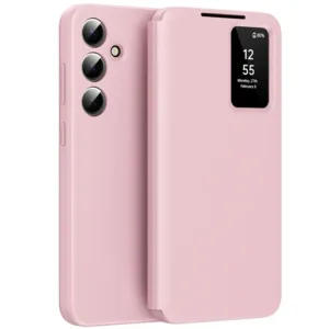 Husa Flip Smart » Samsung S25 Edge (S937), Magnetic View, Wallet, Rose PINK