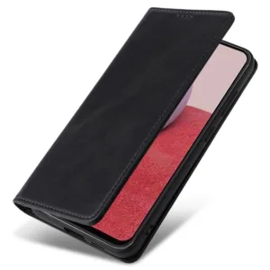 Husa Flip Leather » Honor 400 Lite, Deluxe, Magnetic Wallet, Black